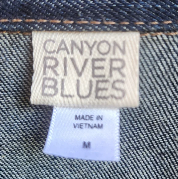Canyon River Blues Denim Jean Jacket Size Medium Cotton - Picture 6 of 10